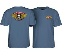 Powell Peralta T-shirt Winged Ripper, bleu indigo, taille L