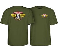 Powell Peralta T-shirt Winged Ripper, vert militaire '2', taille L