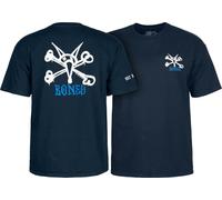 Powell - T-Shirt Peralta Rat Bones M Bleu Marine