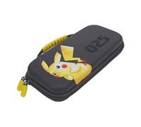 Power A 1521515-01 Étui protecteur compact pour Nintendo Switch OLED, Switch ou Switch Lite, avec motif Pikachu, doublure pelucheuse, rangement 6 cartes et poche filet