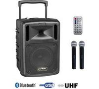 Power Acoustics - Sono portable BE 9208 UHF Media - MP3, USB, 2 micros main UHF