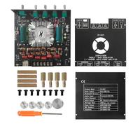 Power Amplifier Board Module, ZK AS21 Compact 2.1Channel TPA3255 BT Digital Power Amplifier Board Module High and Low Tone Subwoofer Power Amplifier Board 220W 2 350W