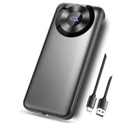 Power Bank 10 000 mAh, Chargeur de téléphone 3 A, Charge Rapide avec entrée et Sortie USB-C, 4 Sorties, Chargeur Portable avec câbles intégrés, Compatible avec iPhone 17/16/15/14/13/12/tablettes