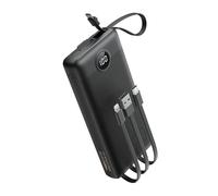 Power Bank 20000mAh, Batterie Externe avec 4 Câbles Intégrés Voyage, VEEKTOMX Batterie Externe Charge Rapide USB C, 5 Sorties et 4 Entrées Powerbank Grande Capacité Chargeur Externe Batterie Portable