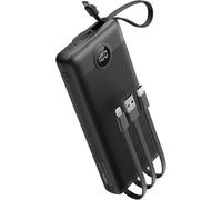 Power Bank 20000mah,Batterie Externe Avec 4 Câbles Intégrés Voyage,Veektomx Batterie Externe Charge Rapide Usb C,5 Sorties Et 4 Entrées Powerbank Grande Capacité Chargeur Externe Batterie Portable