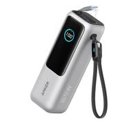 POWER BANK ANKER 25K 165W BUILT-IN USB C CABLE RETRACTIL SILVER