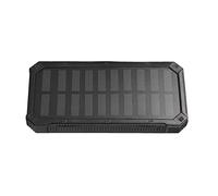 Power Bank Chargeur Solaire 20 000 mAh 5 V 2,1 A PD QC 3.0 Dual 2 Port USB Lampe de Poche puissante intégrée IPX7 étanche à la poussière et aux Chocs (Noir)