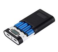 Power Bank DIY Nesting Battery Case DIY Kit 4 x 18650 Battery Charger Holder USB Power Bank Box Shell Case pour Smartphone (Noir)