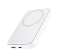 Mini Power Bank Magnétique 10000mAh Recharge Sans Fil et Format Compact - Blanc