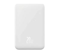 Power Bank Magnetic Mini 20000mAh 20W MagSafe White Avec Cable TYPE-C to TYPE-C 20V/3A/30CM Blanc-PPCX150002