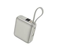 Vention Mini Power Bank 10000mAh (USB-C) avec câble USB-C intégré 35W Beige