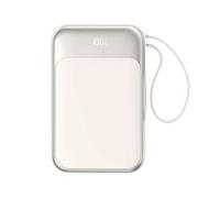 Power Bank portable, 15000 mAh, écran LED, design mince, argent