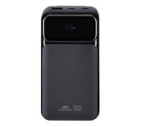 Powerbank 20000mAh 3 ports USB A+2C 22.5W Affichage digital & Câble multiple integré Noir Rivacase