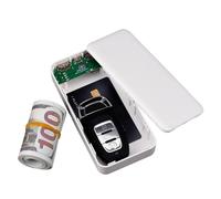 Power Bank Safe - Boîte de rangement cachée portable, facile à transporter, secret, durable | Stockage de petits objets et objets de valeur, discret et sûr pour les voyages, les voyages d'affaires,