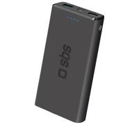 SBS Batterie externe PowerBank slim Fast charge 10.000, noire
