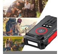 Power Bank Solaire | Batterie de Secours à Manivelle avec Lampe LED,Fonction SOS Intégrée, Boussole Et Étanche pour Hommes Et Femmes