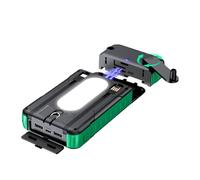 Power Bank Solaire | Étanche avec Lampe Torche Lumineuse | Batterie Externe à Manivelle et Solaire,pour Road Trip Pêche Camping Randonnée Voyage Backpacking Festival De Musique