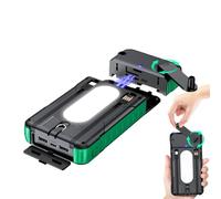 Power Bank Solar - Batterie de survie 20 000 mAh | Chargeur de téléphone avec manivelle manuelle et batterie solaire, pour tablette, appareil photo, smartphone, camping, voyage, route, trip, festival