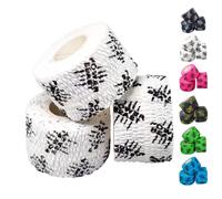 POWER BEAST 3X Sport Tape Cross Training, Strap Doigt, 3 Rouleaux Cohesive Tape Elastique, Hook Grip Tape Coton résistant à la Transpiration, Respirant, Haltérophilie, Callisthénie. (BLANC)
