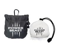 POWER BEAST Boule Chalk Rechargeable 60 GR + Chalk Sac, Chalk Ball, Chalk Bag, Sac magnésie, Magnésie en Boule, Craie de Magnésium, Cross Training, l'escalade, l'haltérophilie, PoleDance, Paddle.