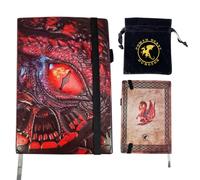 Power Beast Dungeon Carnet du Dragon + Sac pour Les dés, Carnet de Notes, Compendium, Journal, Agenda, Grimoire, Livre de Magie, D&D, Dungeon Master, Dungeons and Dragons, Donjons et Dragons, DND.