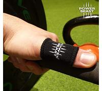 POWER BEAST Protecteur de Doigts | Tape Cross Training, No Tape, Poids, Gym, Fitness, Gymnastique, Haltérophilie, Tape, Bandages, Ruban adhésif | 1 Paire + Sac. (M)