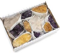Power Box 17 Amethyst, Citrin, Bergkristall -- ±700-900g