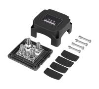 Power Busbar Block, Car Power Terminal, Heavy Duty Compact Easy Installation Secure Stable Organized Wiring, Connector Block for Vehicle Scooter RV Solar Electricians Technicians, Black
