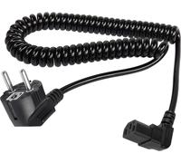 Power Cable EU 3 Prong AC IEC C13 Female to Euro CEE 7/7 Plug 1.5m 3 Pin Reel Cable for PC,Monitor,Printer,Scanner,TV (Bottom)