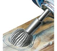 Power Carving Tools For Wood - Rotary Wood Grinding Head, Spherical Shaping Tool, Precision Carving Attachment, Durable Sanding Chisel File | Professional Rotary Bit For Woods Carvings And