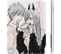 Power Chainsaw Man Étui Pour Ipad 2020 (10.2in) Avec Porte-Stylos, Résistant Aux Chocs, Réglage Automatique De L'angle De Veille/Réveil, Housse De Protection Transparente