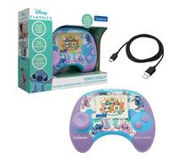 Lexibook, Disney Stitch, Power Console®, Console de Jeux éducative bilingue Français/Anglais avec 100 activités, JCG100Di1
