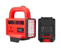 Power Converters - Lighted Portable Charging Generator, Off Grid Power Inverter for Truck, 150W Output Rating + 18V to 21V Battery Dock Interface, High impt ABS Casing- for Home Outdoor Travel RV