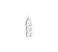 Power Cord - Coupe-circuit - connecteurs de sortie : 3 - 3 m cordon - blanc
