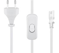 Power Cord,Power Cable,EU Power Cable,Two Hole Power Cable,1.8 m,2 Core Plug Connector,Universal Lamp Tube Connection Cable