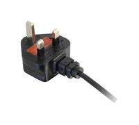 Power Cord Splitter - Répartiteur d'alimentation - BS 1363 (M) pour power IEC 60320 C13 - CA 250 V - 3 m - moulé - noir - Royaume-Uni