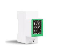 Power Digital Meter Wattmeter Voltmeter Ammeter AC50-300V Volt Amp Power Factor Time Voltage Current Monitor AUOQKQUT