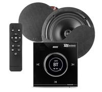 Power Dynamics B50B Kit Audio Encastrable BT avec Amplificateur Noir et Enceintes Plafond 2x25W - Noir