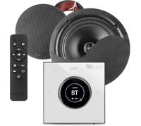 Power Dynamics B50W Kit Audio Encastrable BT avec Amplificateur et Enceintes Plafond 2x25W - Noir