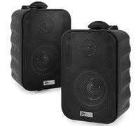Power Dynamics BC30V - 2 Haut-Parleurs Noirs - 60 Watts, Étanches, Intérieur Extérieur, Kit de Montage Fourni, 100 Volts, 8 Ohms, Public Address, Musique d'Ambiance, Sonorisation Professionnelle