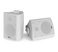 Power Dynamics BC40V Enceinte PUBLIC ADRESS 100V - 100 V/8 Ω, 100W, 4, Intérieur et Extérieur IPX5, (PAIRE), Blanche Blanc
