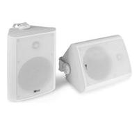 Power Dynamics BC65V - 2 Haut-Parleurs Blancs - 150 Watts, 6,5 Pouces, 100V, Public Address Étanches, Intérieur Extérieur, Kit de Montage Fourni, 8 Ohms, Musique d'Ambiance, Sonorisation