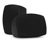 Power Dynamics BHW30BK Paire d'enceintes Murales Étanche 20 Watts RMS - Noir, 100V, 70V, 8 Ohms, IPX5, 3'', Support Inclinable, Idéal pour Diffuser Une Musique d'Ambiance en Terrasse, Jardin