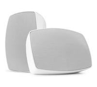 Power Dynamics BHW60WH Paire d'enceintes Murales Étanche 60 Watts RMS - Blanc, 100V, 70V, 8 Ohms, IPX5, 6,5'', Support Inclinable, Idéal pour Diffuser Une Musique d'Ambiance en Terrasse, Jardin