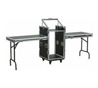 F16U10T - Flightcase avec Tables, 19 avec Roulettes