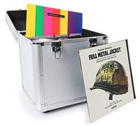 Power Dynamics Valise vinyles RC80 12 pouces Argent 24 × 35 × 39,5 cm Poignées intégrées