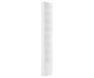 Power Dynamics ICS8 - Colonne de Son Blanche, 40W, Idéale pour Un Montage Discret dans Les Salles de Conférences, Églises ou Halls, Livré avec Étrier de Montage et Câble