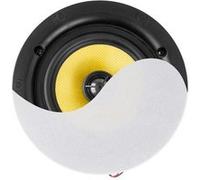 Power Dynamics KVCS6 HQ - Haut-Parleur de Plafond 6,5″ IP44 Blanc - Enceinte encastrable résistante à l’humidité pour Salle de Bain, Commerce et terrasse Couverte