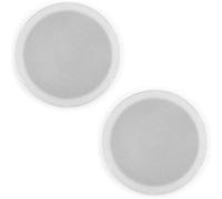 Power Dynamics Paire d'enceintes étanches MSLP65 – 6 pouces, 100 W, 8 Ω – Blanc