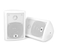ODS40W - Enceintes 2 voies 75 Watts - Blanc, boitier solide en ABS, livré par paire avec étrier de montage
